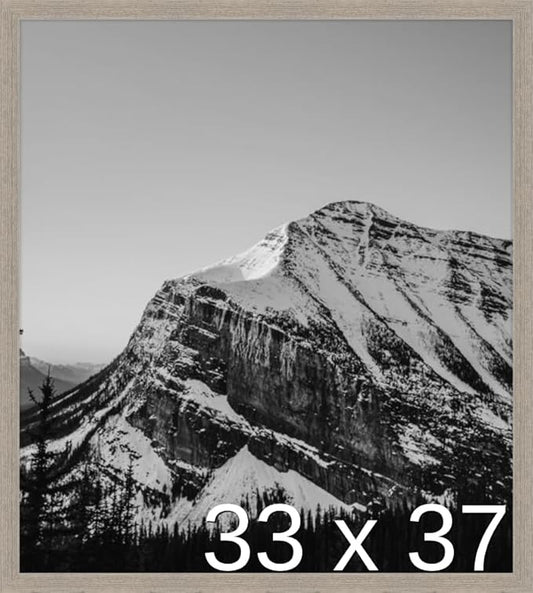 Frame It Easy 33 x 37 Rustic Gray Wood Frame (Derby)
