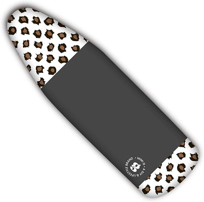 oliso Ironing Board Cover – 100% Cotton with Professional Felt Pad, Fits Standard 54" x 15" Boards – Secure Fit with Wide Elastic Edge & Adjustable Straps – Mimi G