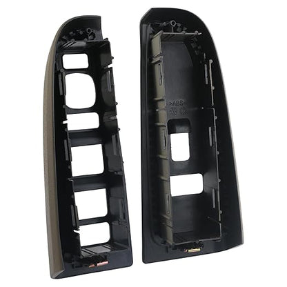 Window Switch Bezel Cover Tan Compatible with Chevy Chevrolet Avalanche Silverado Suburban Tahoe, GMC Sierra Yukon, Cadillac Escalade 2004-2007 Replaces 89045127 89045119 Window Switch Trim Accessorie