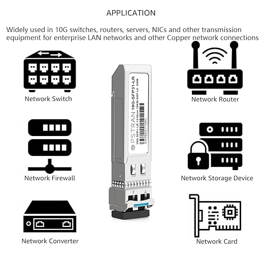 OPSTRAN 10GBASE-LR SFP+ Optical Transceiver Module Compatible with Cisco SFP-10G-LR SFP-10G-LR-S SFP-10G-LR-X 10G SFP+ 1310nm 10km DDM Duplex LC SMF 4 Pack
