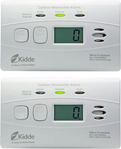 Kidde Carbon Monoxide Detectors (2 Pack) and Explosive Gas Alarm
