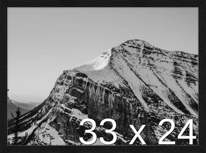 Frame It Easy 33 x 24 Black Grain Wood Frame (Derby)