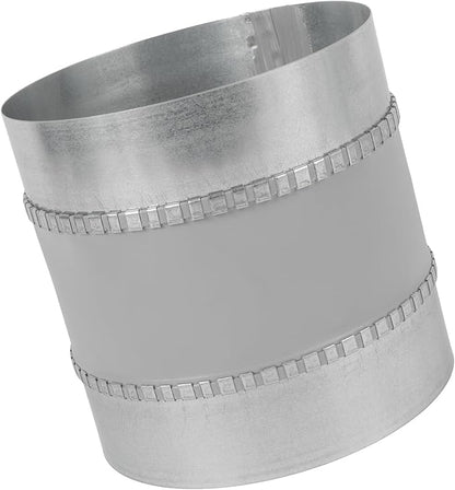 Repa Market 6" Inch Flexible Vibration And Noise Reducing Coupler - Female Fit Duct Connector – Galvanized Steel Coupling for Joining Two Male Duct Fittings – HVAC Ventilation Inline Joint