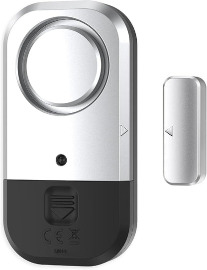 ANKOSHUN Door Window Alarm Sensors - Door Alarms for Kids Safety, Door Alarms for Home Security, for Home, Office, Store, Garage, Dorm Room, Apartment, RV, Silver Gray, 6 Pack