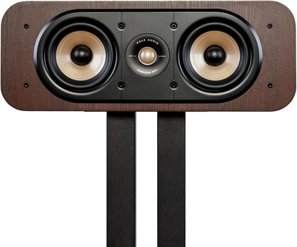 Polk Signature Elite ES30 Center Channel Speaker, Home Theater Speakers, Hi-Res Audio Certified, Dolby Atmos & DTS:X Compatible, 1" Tweeter & Two 5.25" Woofers, Dual Power Port Bass, Stunning Black