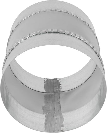 Repa Market 6" Inch Flexible Vibration And Noise Reducing Coupler - Female Fit Duct Connector – Galvanized Steel Coupling for Joining Two Male Duct Fittings – HVAC Ventilation Inline Joint