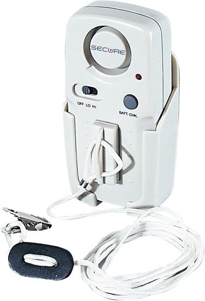 Secure Safety Solutions Magnet Pull Cord Chair & Bed Alarm for Elderly Adults with On/Off Switch - Fall Prevention Monitor Seniors in Bed, Chair or Wheelchair - Caregiver Alert for Dementia Patients