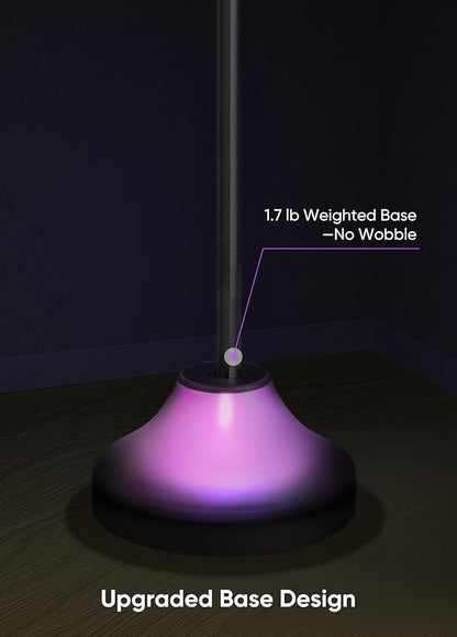 RGB&IC Smart Corner Floor Lamp – 20 W/1100 lm, 24‑Zone DIY & Music‑Sync LED Standing Lamp, App & RF Remote Control, Alexa & Google Home Compatible, Durable Aluminum‑Alloy Base for Living Room Bedroom