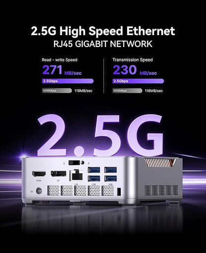 KAMRUI Hyper H2 Mini Gaming PC, in-tel Core i7-13620H Mini Computers (Beats 1280P, 10C/16T, up to 4.9GHz), 32GB RAM 1TB PCle4.0 SSD Desktop Computer, Triple 4K Display, USB4, WiFi6, BT5.2, Business