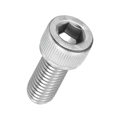 Kozelo 15pcs Socket Head Cap Screws - [M10-1.5 x 25mm] 304 Stainless Steel Allen Socket Drive for Electrical Motor 3D Printing Fan Engine Replacement Use, Silver