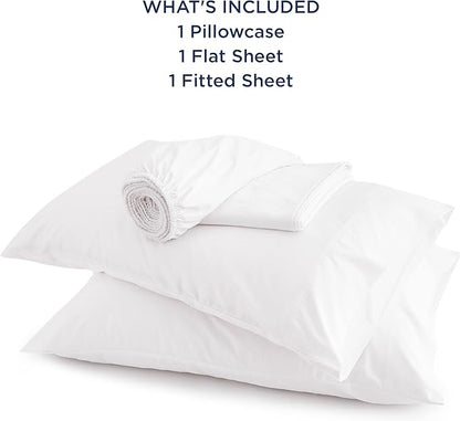 Bedsure Cooling Sheets Twin, Rayon Derived from Bamboo, Cooling Sheets, Breathable & Soft, Deep Pocket Up to 16 Inches, Hotel Luxury Silky Bedding for Hot Sleepers, White