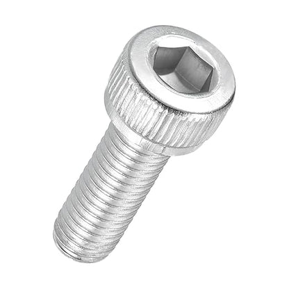 Kozelo 30pcs Socket Head Cap Screws - [M5-0.8 x 14mm] 304 Stainless Steel Allen Socket Drive for Electrical Motor 3D Printing Fan Engine Replacement Use, Silver