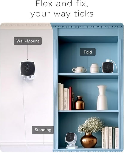 blurams 5GHz Cameras for Home Security, 2K Security Camera Indoor, Pet Camera with Phone App, Indoor Camera w/AI Motion Detection, 2-Way Audio, Compatible with Alexa&Google Home, WiFi 6