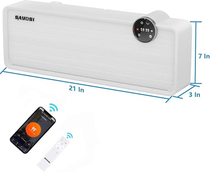 Wall Heater,SAYDSI 1500W Indoor Electric Space Heater for bedroom home room space Up to 1000 sq. ft