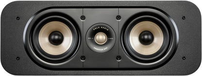 Polk Signature Elite ES30 Center Channel Speaker, Home Theater Speakers, Hi-Res Audio Certified, Dolby Atmos & DTS:X Compatible, 1" Tweeter & Two 5.25" Woofers, Dual Power Port Bass, Stunning Black