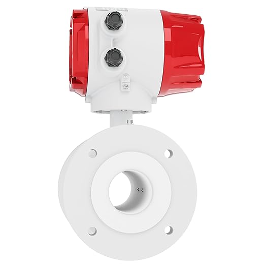 Electromagnetic Flow Meter,High-Precision Industrial Flowmeter Digital Display IP65 Protection 4-20mA Output Pipe Sensor for Wastewater, Sewage, and Seawater（DN32)
