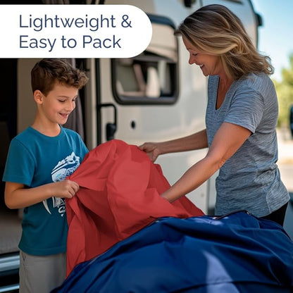 RV Short Queen Sheet Set 60 X 75 - 4 Piece RV Short Queen Bed Sheets - Ultra Soft, Breathable & Cooling - Designed for Bunks, Trailers & Campers - Fits 8” to 12" Mattress - Hotel Luxury Bedding - Red