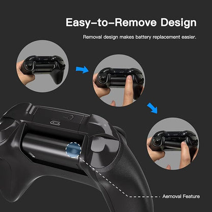 2 Pack Xbox Rechargeable Battery Pack, Xbox Series X Play & Charge Kit 1400mAh Capacity Fully charges in 3 Hours, 9 Ft USB Type-C Cable, Compatible w/ Xbox Series X/S, Xbox one/S/X/Elite Controllers