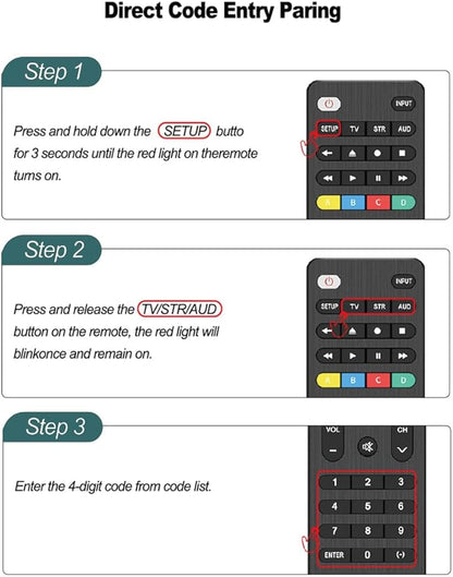 Universal TV Remote Control Compatible with Samsung, LG, Vizio, Sony, Hisense, TCL, Insignia, Toshib, Philips, Sharp and More Brand (NOT Compatible with Rok-Streaming Sticks/Sound Bar, TVs Sticks)