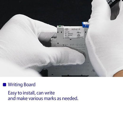 40Pcs Socket Maker, Small White Labels for Relay Socket Base 41F-1Z-C2 6Amp can Write Any Word or Make Some Product Marking