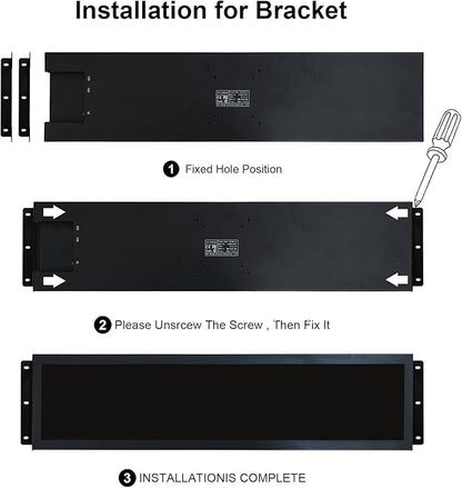 VSDISPLAY 28'' Advertising LCD Monitor 1920x360 IPS Stretched Bar Screen Outdoor High Brightness Support USB Input Auto Copy Autoplay for Supermarket Exhibition Store Advertisement Display
