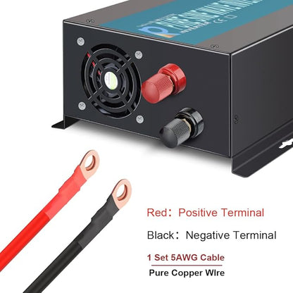 WZRELB Full Power Pure Sine Wave 12V to 120V Dc to AC Power Inverter (RBP500S)