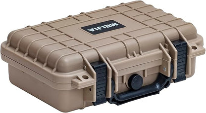 MEIJIA Portable All Weather Waterproof Protective Hard Case, Small Camera Case,Dry Case with Customizable Foam,Fit Use of Drones, Camera,Equipments, 11.65 ”x8.35”x3.78”