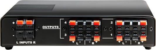 OSD Audio ISS4 4-Zone Speaker Selector Switch with Built-in Impedance Protection for Multi-Room Home Audio Systems