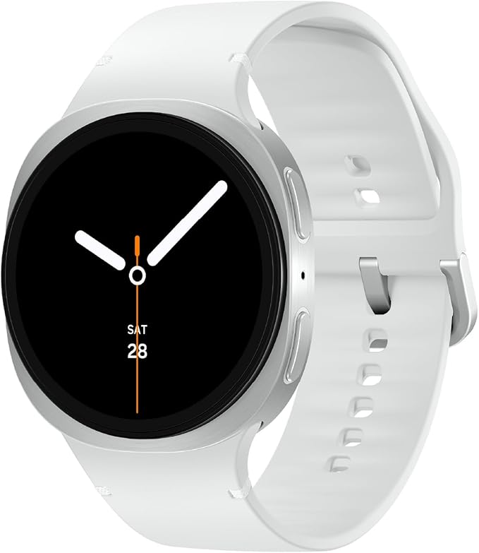 Samsung Galaxy Watch 8 (2025) 44mm LTE Smartwatch, Cushion Design, Fitness Tracker, Sleep Coaching, Running Coach, Energy Score, Heart Rate Tracking, Silver [US Version, 2 Yr Warranty]