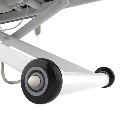 pouseayar Heavy Duty Electric Massage Table, Electric Lift and Electric Backrest 2 Motor Adjustable for Treatment/Medical Spa/Facial Bed/Beauty Bed/Massage Bed and More - 32 Wide x 75 Long - White