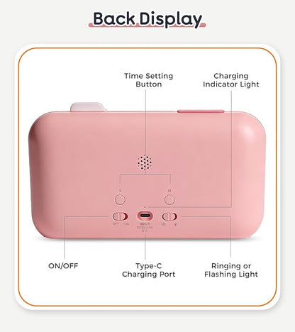 3-in-1 Visual ADHD Timer for Kids & Adults with Planning Board, Task Timer, Chore Chart & Visual Schedule Planner, Autism & ADHD Tools with Checklist for Homeschool Supplies, Home, School (Pink)