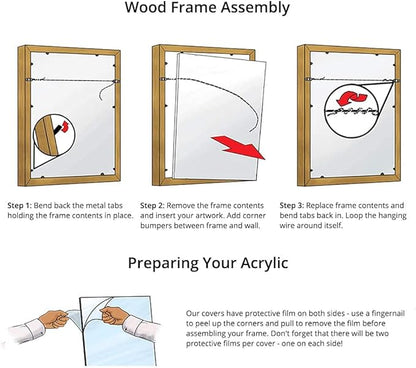 Frame It Easy 33 x 36 Rustic Gray Wood Frame (Derby)