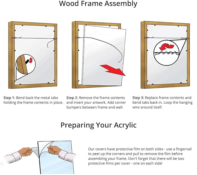 Frame It Easy 33 x 13 Wheat Wood Frame (Derby)
