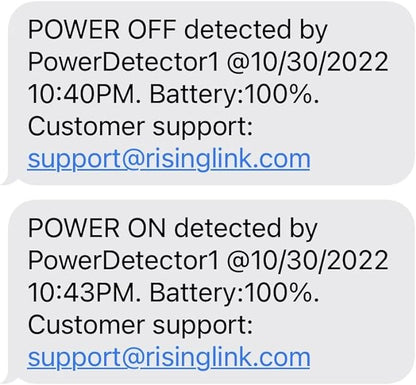 Risinglink Power Failure Alarm, Power Failure Detector, with Text Message, Email, and Audio Alerts(2nd Generation)