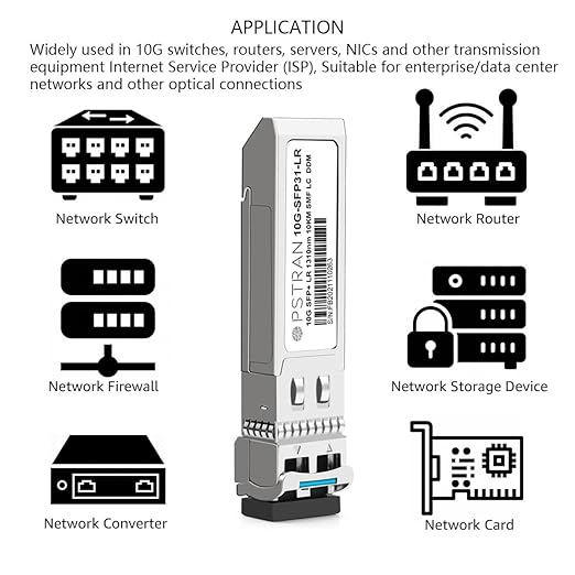 OPSTRAN 10GBASE-LR SFP+ Optical Transceiver Module Compatible with Intel E10GSFPLR 1310nm 10km DOM Duplex LC SMF 4 Pack