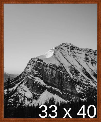 Frame It Easy 33 x 40 Russet Wood Frame (Derby)
