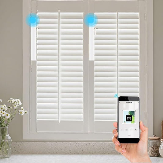 Zigbee Plantation Shutters Motor for Motorized Plantation Shutters and Automatic Curtain Opener, Requires Tuya Zigbee Hub (Only Motor)