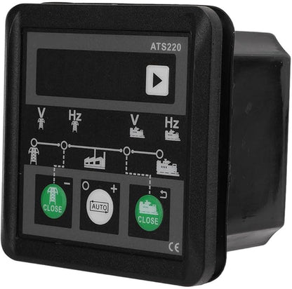 Fafeicy IP54 ATS220 AC30‑300V Mains Genset Power Controller Automatic Switch Module with LED Display, Voltage Frequency Simulation Control