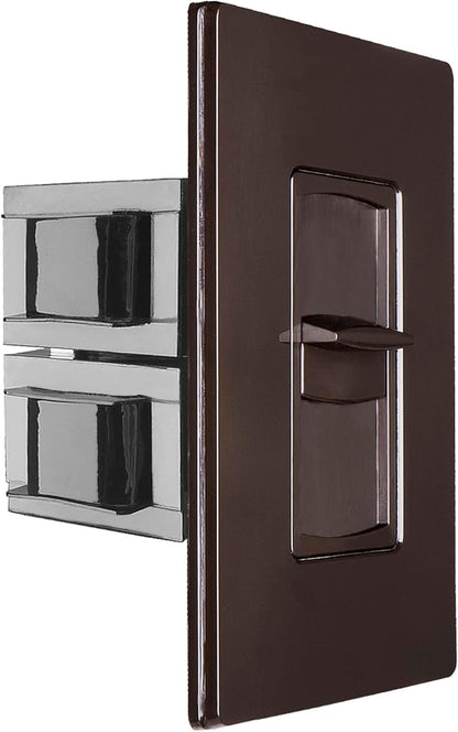 OSD Audio 100W Sleek, Modern, Minimalist Design in Wall Volume Control, Slider Brown Impedance Matching SLS100