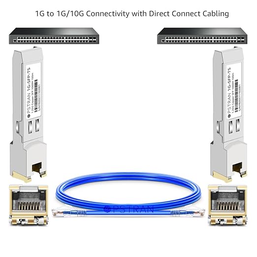 OPSTRAN 1000BASE-T SFP RJ45 Copper Transceiver Module Compatible with TP-Link RJ45SFP-TPL 100m Cat 5e/6/6a 4 Pack