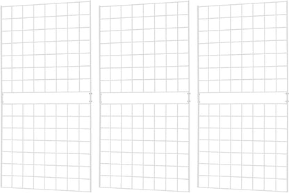 7RiversART Grid Wall Commercial Grade Gridwall Panels – Heavy Duty Grid Panel for Any Retail Display Wall Grid 2' Width x 4' Height, White (Pack of 3) Easily Portable