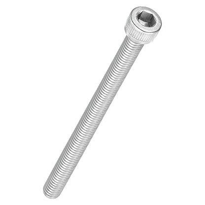 Kozelo 5pcs Socket Head Cap Screws - [M6-1 x 75mm] 304 Stainless Steel Allen Socket Drive for Electrical Motor 3D Printing Fan Engine Replacement Use, Silver