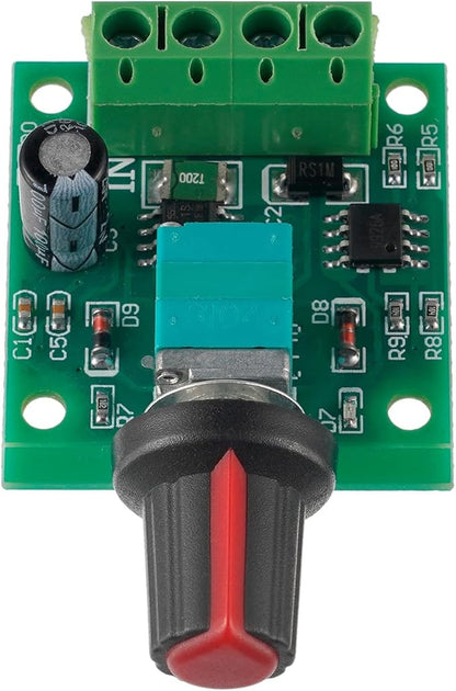 BOJACK Low Voltage DC Motor Speed Controller PWM 1.8v 3v 5v 6v 12v 2A 30W Adjustable Driver Switch 1803BK 1803B (Pack of 2 Pcs)