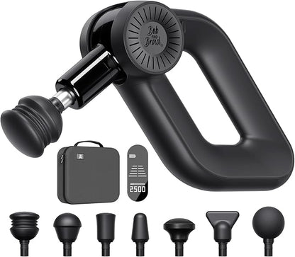 BOB AND BRAD D6 Pro Massage Gun Deep Tissue Percussion with 16mm Amplitude 85lbs Stall Force, FSA Eligible & HSA Approved Professional Muscle Massager for Athletes, Quiet Electric Back Massager