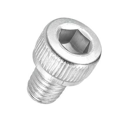 Kozelo 50pcs Socket Head Cap Screws - [M5-0.8 x 6mm] 304 Stainless Steel Allen Socket Drive for Electrical Motor 3D Printing Fan Engine Replacement Use, Silver