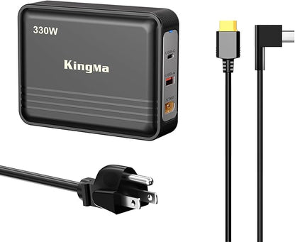 330W Razer Blade 18 with 4060/4070 Gaming Laptop Charger, 3-Port PD 3.0 (20V/16.5A) Fast Charging Adapter for Razer Blade 14/15/16/17 with 11/43mm Cable Compatible with Gaming & Engineering Laptops