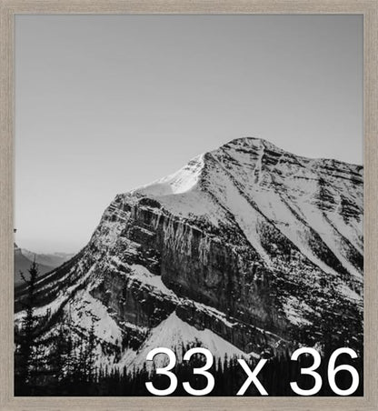 Frame It Easy 33 x 36 Rustic Gray Wood Frame (Derby)