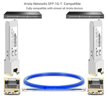 OPSTRAN 1000BASE-T SFP RJ45 Copper Transceiver Module Compatible with Arista SFP-1G-T 100m Cat5e/6 10 Pack