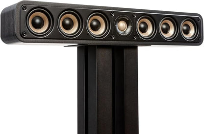 Polk Signature Elite ES35 Slim Center Channel Speaker - Hi-Res Audio Certified, Dolby Atmos & DTS:X Compatible, 1" Tweeter & (6) 3" Woofers, Dual Power Port for Effortless Bass, Elegant White-Washed
