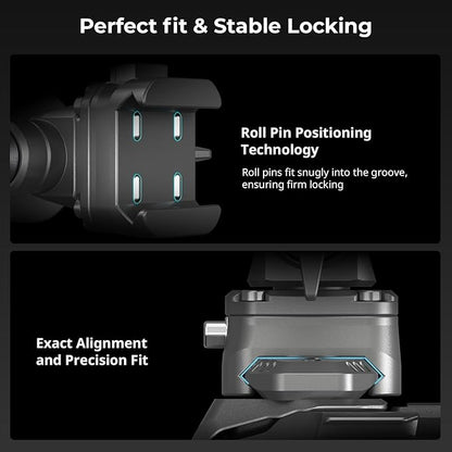 SMALLRIG Quick Release Camera Monitor Mount with Integrated NATO Rail, Field Monitor Mount, Swivel 360° and Tilt 160° Adjustable, Camera NATO Monitor Holder, Max Payload 2.5kg, HawkLock H21-4487